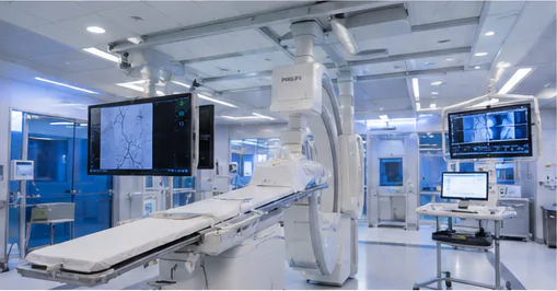 Modern interventional radiology procedure room
