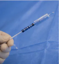 Embolization catheter and microsphere delivery detail